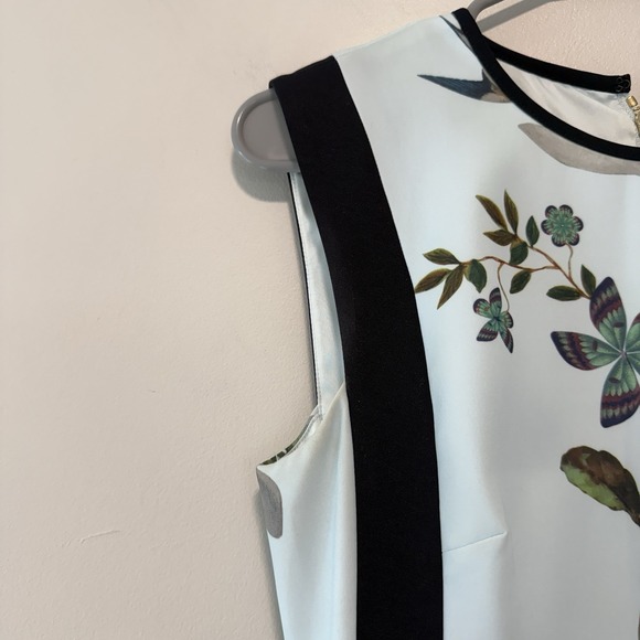 Ted Baker Sipnela Blue Floral Bow Dress Size 1/Small - Picture 3 of 12